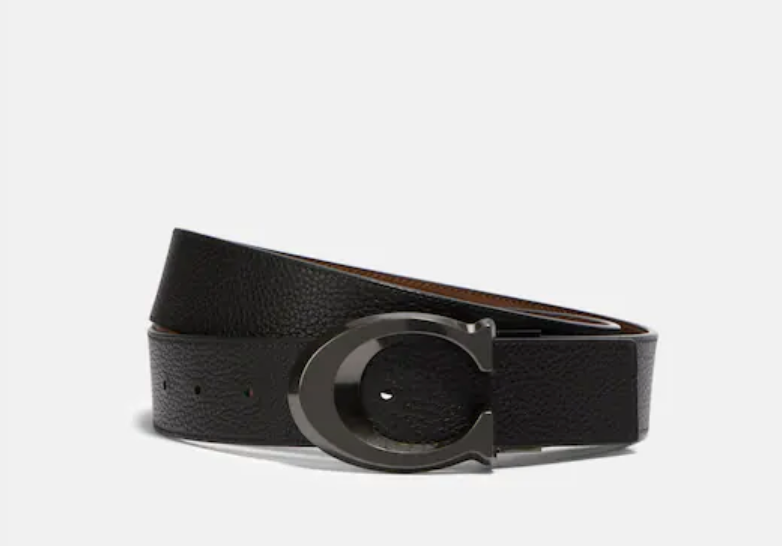 Signature Buckle Reversible Men's Belt