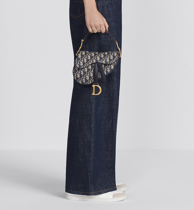 Dior saddle discount bag long strap