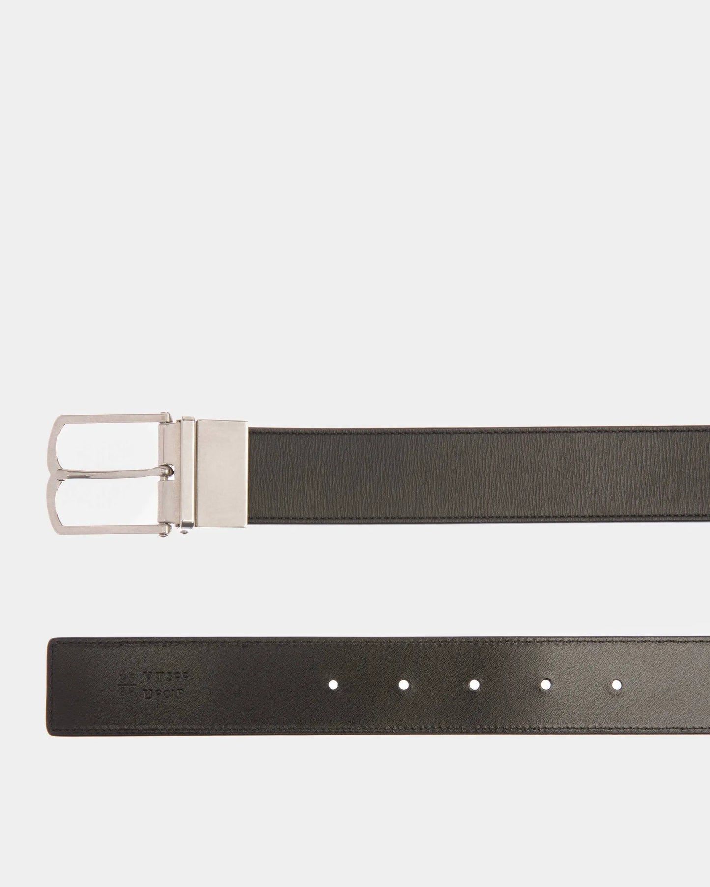 35mm Dress Belt In Black Leather