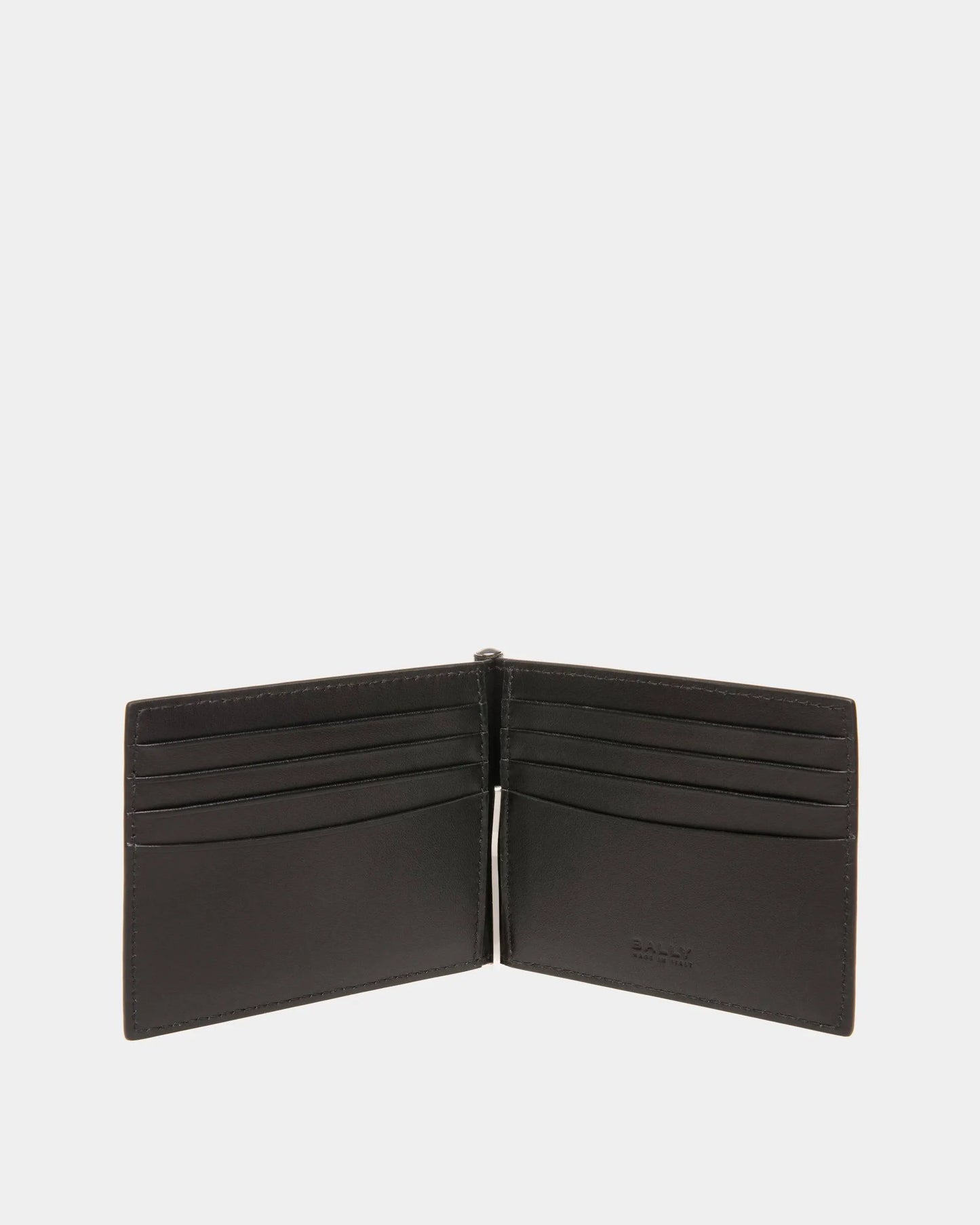 Banque Wallet In Black Leather