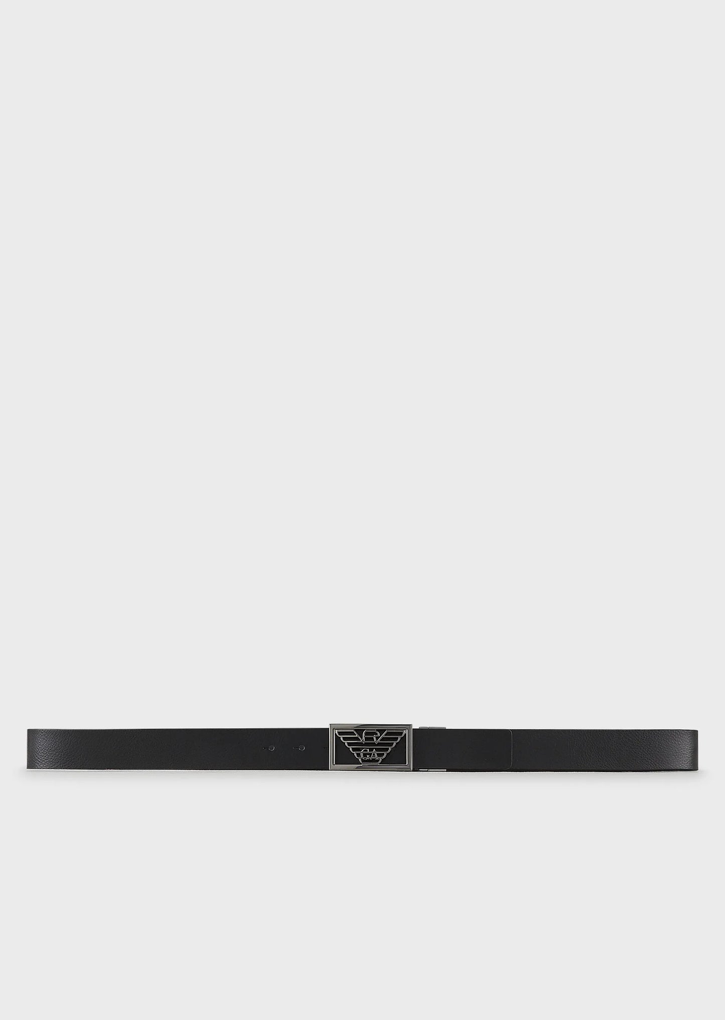 Reversible leather belt with one side in palmellato leather