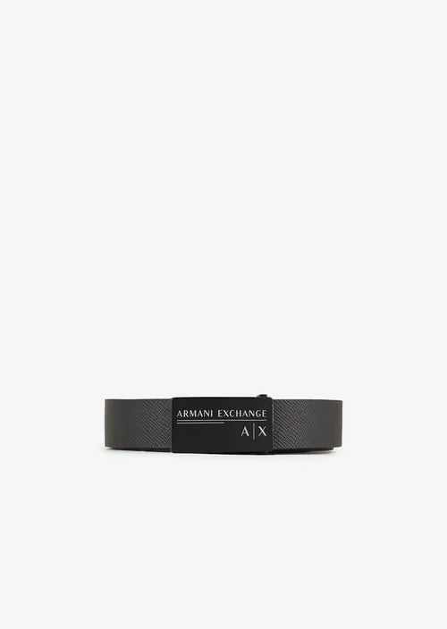 Textured leather belt