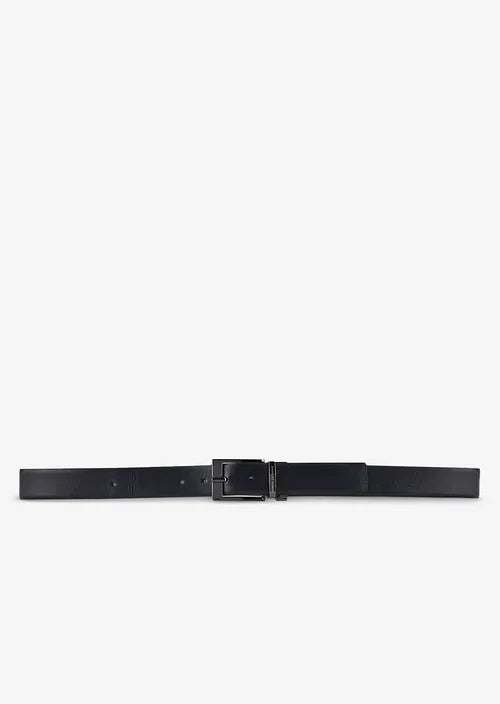 Faux Saffiano Leather Belt